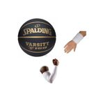 SPALDING Basketbol Topu Varsity Black Gold TF-150 Size:7+basketbol Kolluğu+havlu Bıleklık