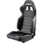 Sparco R100 Siyah Deri Cadde Koltugu Hafif ve Kompakt Yapı Tüm Otomobillere Uygun