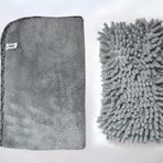 Spark 2316 Mikrofiber Büyük Boy Peluş Oto Kurulama Bezi ve 7040 Yıkama & Temizlik Süngeri 2'li Set