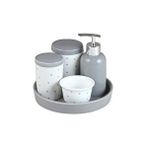 Sparkle Banyo Seti H-008 Gri-Beyaz