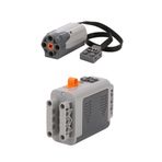 Sparkleiot Güç Fonksiyonları Seti M Motor+AA Pil Kutusu Standart Yapı Taşları ile Uyumlu MOC (AA+M)
