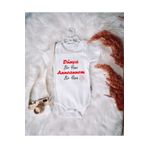 SPARKLY BABY ORGANİK %100 PAMUKLU ANNEANNEM BİR YANA BASKILI YENİ Bebek Body Çıtçıtlı Badi