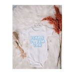 SPARKLY BABY ORGANİK %100 PAMUKLU BEKAR DAYIM VAR BASKILI Bebek Body Çıtçıtlı Badi