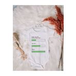 SPARKLY BABY ORGANİK %100 PAMUKLU BEZİM DOLUYOR BASKILI Bebek Body Çıtçıtlı Badi