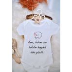 SPARKLY BABY ORGANİK %100 PAMUKLU HANGİMİZ DAHA GÜZELİZ BASKILI YENİ Bebek Body Çıtçıtlı Badi