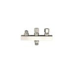 Sparmax Airbrush Üçlü Çoklayıcı 1/8 Erkek - Siyah