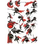 Spartalı Sticker Set 20 Parça Telefon, Tablet, Defter, Laptop Sticker