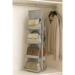 Spartek home textile 8 Cepli Dolap Içi Çanta Ve Ayakkabı Düzenleyici Gri 110X37