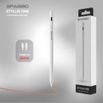 Spasibo Stylus One Evrensel Dokunmatik Kalem | iPad, Android ve Windows Uyumlu Pencil | Type-C Şarj, LED Göstergeli | Hediye Yedek Uç - Beyaz