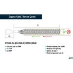 SPC1620-26F Çelik Kablo / Hortum Çorabı - Gümüş Grisi