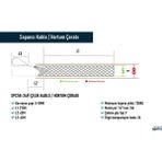 SPC58-24Fİ Çelik Kablo / Hortum Çorabı - Gümüş Grisi