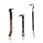 Spec Ops Tools 25,4 cm, 38,1 cm ve 76,2 cm tırnak çekici, düz kaldırma çubuğu ve levye alet seti, sert çelik,%3 gazilere bağışlanmıştır