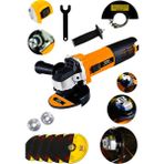 Spech Power Amerikan 4500 Watt Metal Şanzuman Çift Bakır Sargı Avuç İçi Taşlama Demir Metal Kesme Makinası +5 Taş