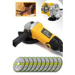 Spech Power Bakır Sargı Devir Ayarlı 4100 W Spiral Avuç Içi Kesme Ve Taşlama Makinası 10 Ad Kesme Taşı Hediye