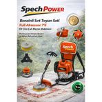 Spech Power Dayanıklı Güçlü Motorlu Benzinli Sırt Tırpan Bahçe Ot Çim Biçme Halı Yıkama