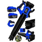 Spech Power Devir Ayarlı 1400VF 30AH 2x Akülü Toz Talaş Ot Çalı Yaprak Üfleme Süpürme Makinesi