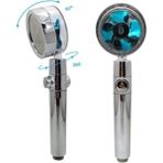 Spech Power Duş Başlığı Turbo Basınçlı Ayarlanabilir Star Stop Tuşu Vardır Su Tasarrufu 360 Döner