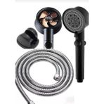 Spech Power Turbo Pervaneli 5 Fonksiyonlu Duş Başlığı Krom Duş Hortumu 150 cm ve Mafsal Set