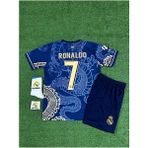 Special Arena Real Madrid Cristiano Ronaldo Lacivert Dragon Desenli Çocuk Forması 4'lü Set (Armalı) - 5 - 6 Yaş
