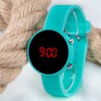 Spectrum LED Watch Saat Su Yeşili Silikon Kordon Unisex Kol Saati ST-303482 - Yeşil - Siyah