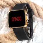 Spectrum ST-303504 Led Mini Gold Black Unisex Kol Saati