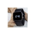 Spectrum ST-303549 Unisex Siyah Kare Dijital Led Silikon Kordonlu Kol Saati