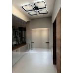 Specula Modern Tasarım Siyah Renk Yemek Masası Üstü - Mutfak - Salon Beyaz Işıklı LED Avize - Metal