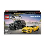 Speed Champions –amg G 63 ve –amg Sl 63 76924 – 10 Yaş ve Üzeri Kız ve Erkek Çocukları Için Doğum Günü Hediyesi Fikri, 2 Model Içeren Yaratıcı Oyuncak Yapım Seti (808 Parça) - standart
