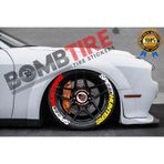 Speedhunters Çift Renk 3D Lastik Yazısı Kauçuk Motor Ve Araçlar Için Lastik Sticker