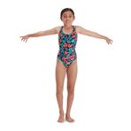Speedo 8-12377G810 Leaderback Allover Kız Çocuk Yüzücü Mayo