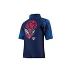 Speedo ESS SHORT SLEEVE SUNT IM Çocuk Lacivert / Kırmızı Mayo