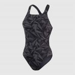 Speedo Hexagonal Medalist Swimsuit Kadın Yüzücü Mayosu - 34 - Siyah