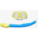 Speedo Ju Dual Lenses Mask With Snrkl Yel/Blu Unisex Çocuk Maske Ve Şnorkel Set - Sarı