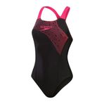 Speedo Medley Logo Kadın Yüzücü Mayosu Siyah 32