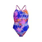 SPEEDO SPEEDO ALOV DIGI VBK 1PC JF BLUE/PINK Kız Çocuk Mayosu 8-1284618199 Mavi
