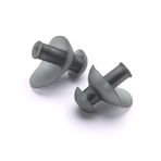 Speedo Üniseks Yetişkin Ergo Swimming Earplug Yüzme Kulak Tıkaçları, Gri, Tek Beden