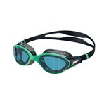 Speedo Unisex Yetişkin Biofuse 2.0 Yüzücü Gözlüğü | Patentli Kolay Uyum, Buğu Önleyici | Su Geçirmez | Gelişmiş Konforlu Yüzme Gözlüğü, Harlequin Yeşil/Gerçek Lacivert, Tek Beden
