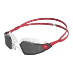 Speedo Yetişkin Unisex Aquapulse Pro SwiMing Gözlükleri | Buğu önleyici | Buğu önleyici | Sızıntı önleyici, Fed Kırmızı/Beyaz/Açık Duman, Tek Beden