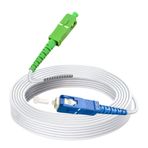 Speedoptic - Free Pop, Ultra, Revolution Freebox için Fiber Optik Kablo, SC/UPC - SC/APC bağlantısı, Jartiyer Uzatma Kablosu (10 metre)