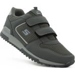 SpeedRace Erkekler İçin Çift Cırtlı Kolay Giyim Füme Sneaker Spor Ayakkabı Düz Taban ve Termo Kauçuk