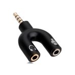 SpeedUF 4456 Kulaklık Mikrofon Ayırıcı Çoklayıcı 3.5mm Splitter Switch Stereo Dönüştürücü