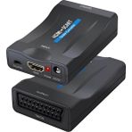 SpeedUF HDMI to SCART Dönüştürücü – Siyah Adaptör | USB Güç Kablosu Dahil | 1080p Destekli