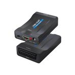 SpeedUF Hdmı To Scart Dönüştürücü Siyah – Usb Güç Kablosu Dahil Adaptör Çevirici