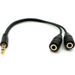 Speeduf3.5mm Stereo Kulaklık Ses Çoklayıcı Y Kablo 2 Dişi 1 Erkek Splitter Kablo