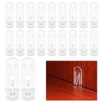 SPEEDWOX 20 adet plastik kilitleme rafı destek mandalları 6,9 mm raf pimleri kendinden kilitlemeli braket klipsleri şeffaf raflar mandallar mutfak dolabı mobilya kitap rafları ecza dolabı dolap dolap