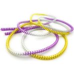 Spelt Kablo Kordon Koruyucu Spiral Sarma Kılıf Koruma Frangipani Shine - Renkli