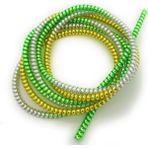 Spelt Kablo Kordon Koruyucu Spiral Sarma Kılıf Koruma Lemon Tree Shine - Yeşil - Sarı