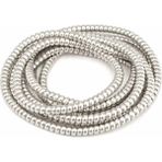 Spelt Kablo Kordon Koruyucu Spiral Sarma Kılıf Koruma Silver Shine - Gümüş