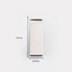 Spelt Metal Kağıt Para Tokası Kart Tutucu Klips Cüzdan Ataş Gümüş 70 mm x 20 mm