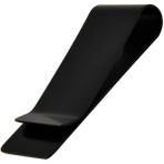 Spelt Metal Kağıt Para Tokası Kart Tutucu Klips Cüzdan Ataş Siyah 50 mm x 14 mm